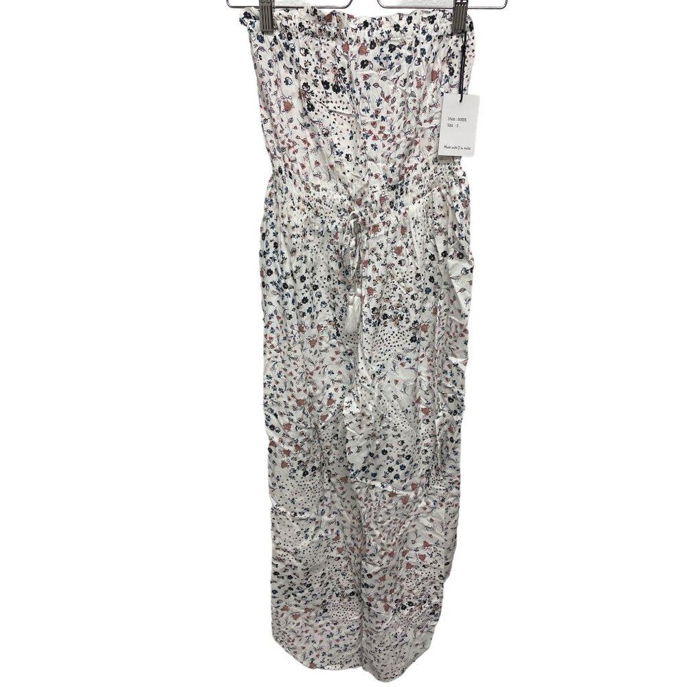 Japna Floral Strapless Jumpsuit With Lightweight & Flowy Design